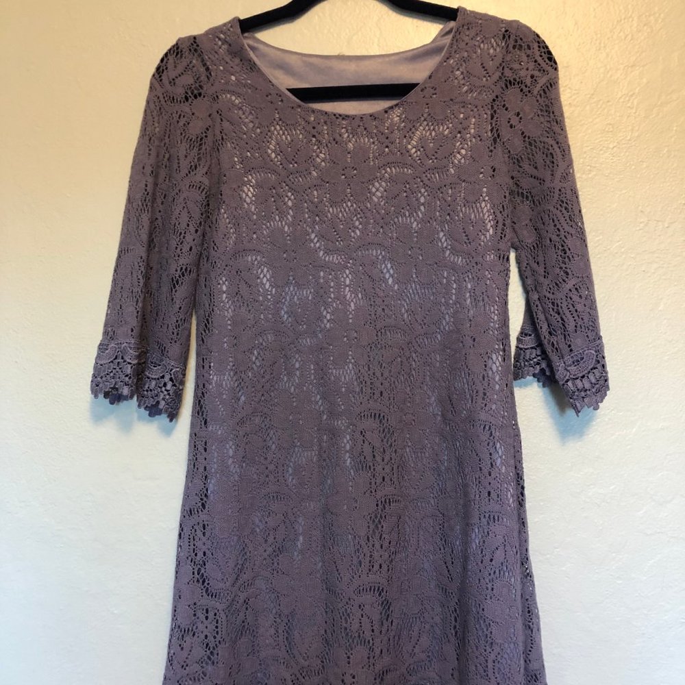 Purple Lace Dress